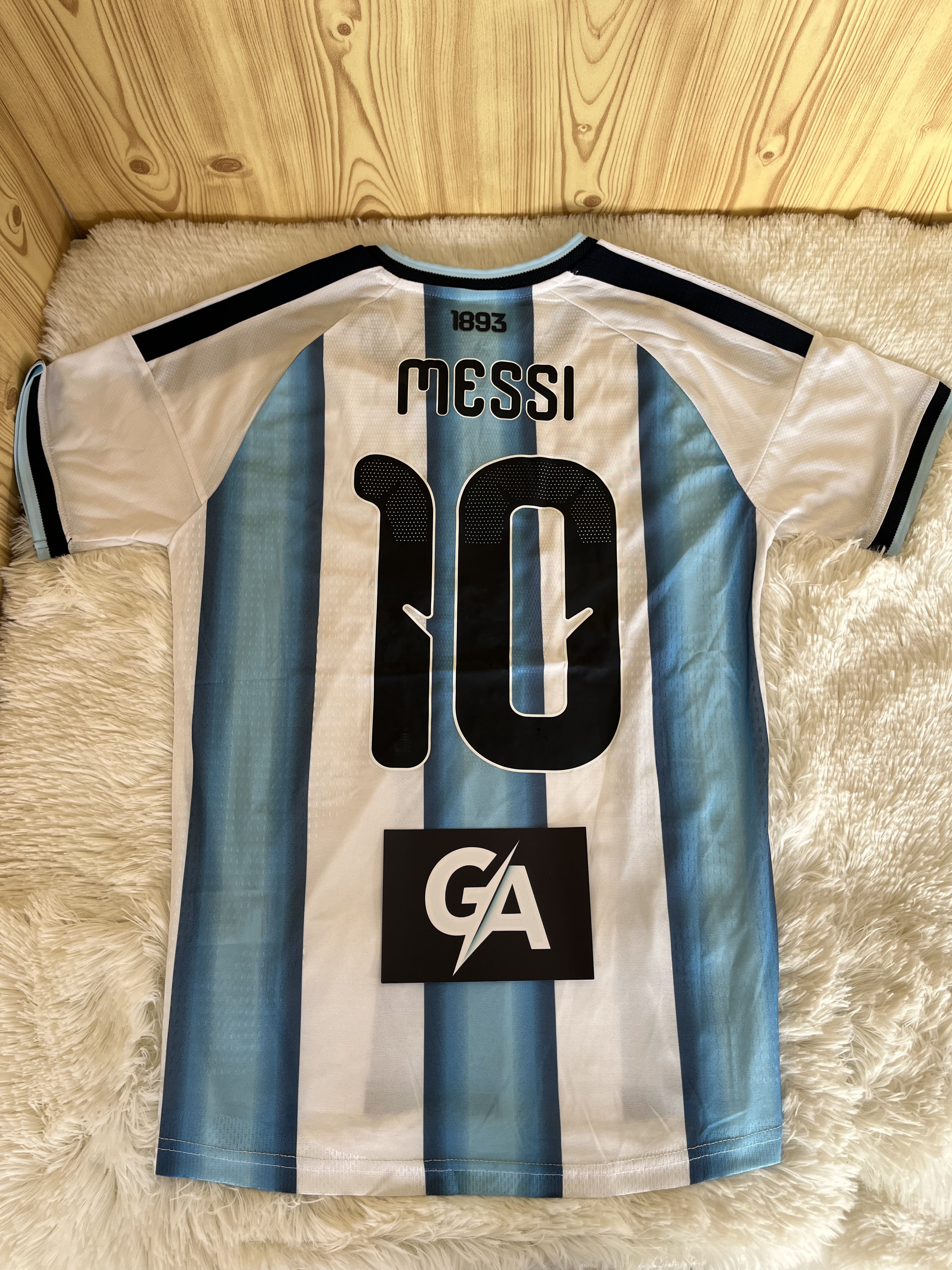 Camiseta Argentina Leo Messi Mundial